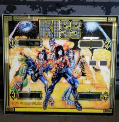 KISS BALLY PINBALL MACHINE BACK GLASS ONLY