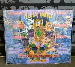 ALLEY CATS PINBALL MACHINE PLEXI BACK ONLY