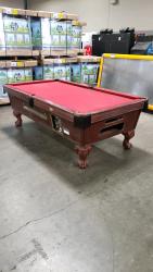 POOL TABLE 7' SLATE TOP COIN OP