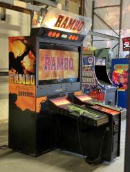 RAMBO DELUXE 55" LCD SHOOTER ARCADE GAME SEGA