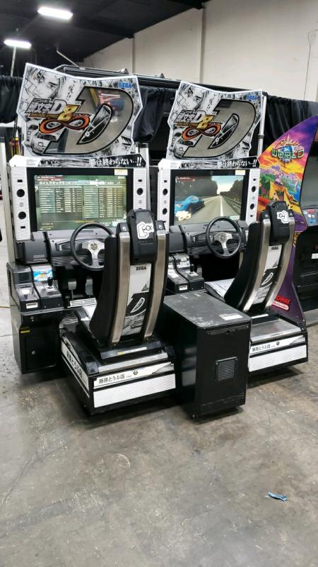 INITIAL D8 DUAL RACING ARCADE GAME WITH LINKING SYSTEM