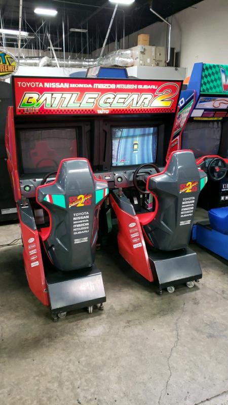 BATTLE GEAR 2 DUAL SITDOWN RACING TAITO ARCADE GAME