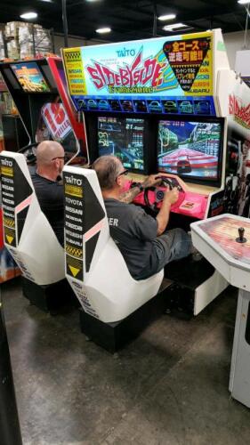 SIDE BY SIDE DUAL SITDOWN RACING ARCADE GAME