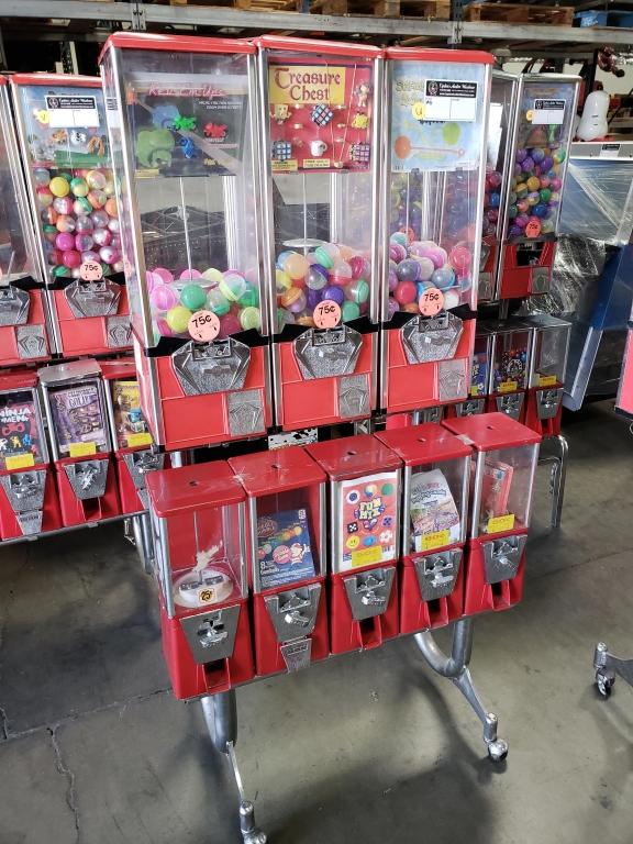 COMBO CANDY CAPSULE BULK VENDING RACK U