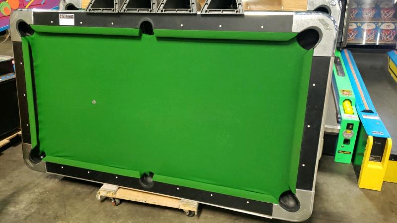 POOL TABLE DYNAMO 7' SLATE TOP COIN OP