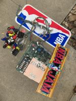 1 BOX LOT- NBA JAM MIDWAY PCB AND PARTS KIT