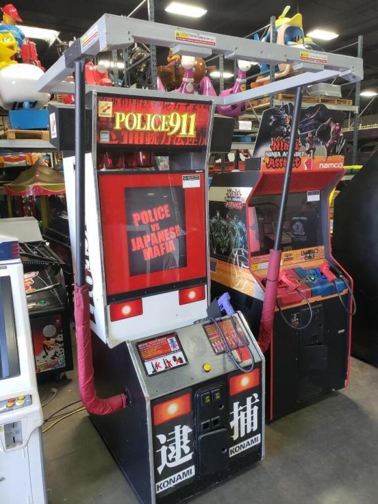Police Arcade POLICE 911 KONAMI SHOOTER ARCADE GAME