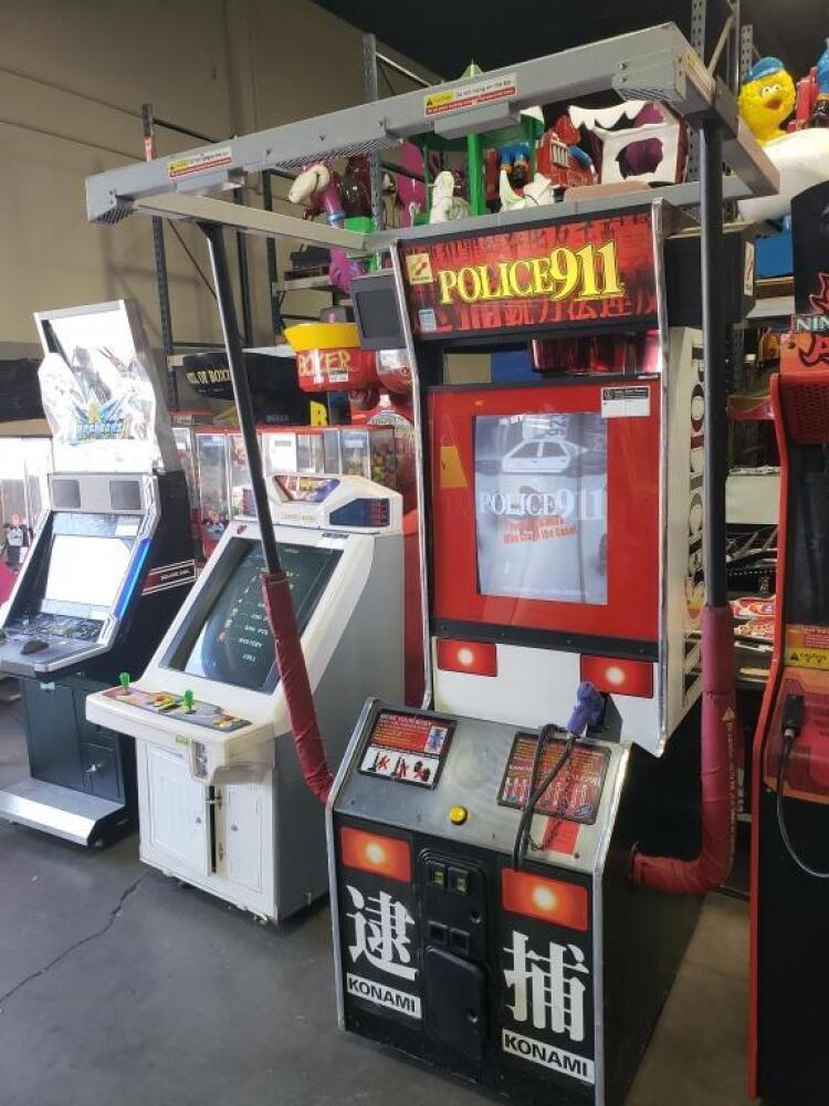 Police Arcade POLICE 911 KONAMI SHOOTER ARCADE GAME