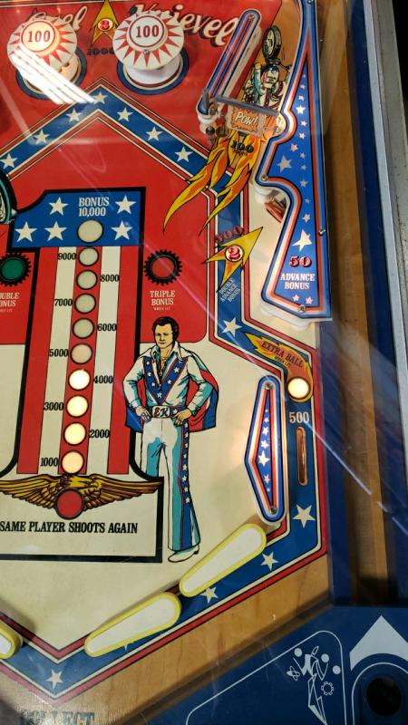 my evel knievel pinball machine turns on but wont start