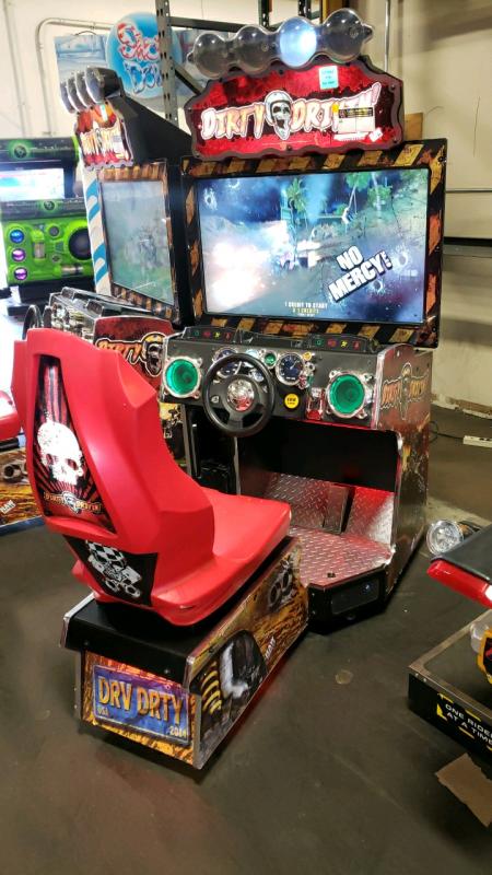 DIRTY DRIVIN' DELUXE SITDOWN RACING ARCADE GAME #1