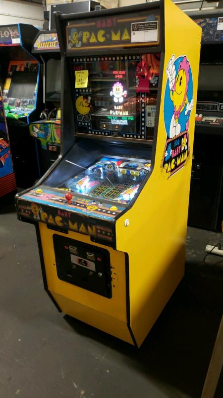 BABY PAC-MAN UPRIGHT ARCADE / PINBALL CLASSIC ARCADE GAME