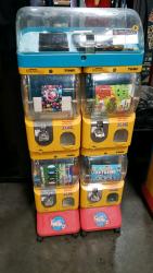 TOMY GACHA DUAL CAPSULE VENDING STAND W/ DISPLAY #2