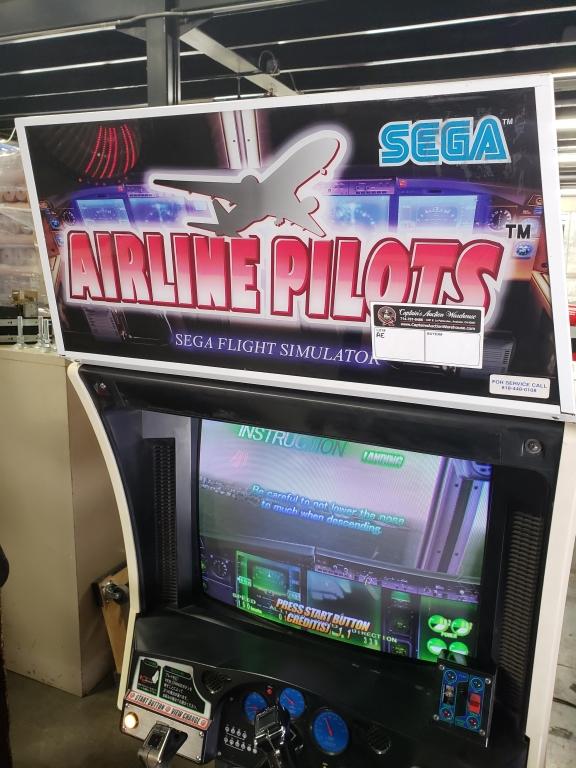 Airline Pilots Flight Simulator Arcade Game Sega