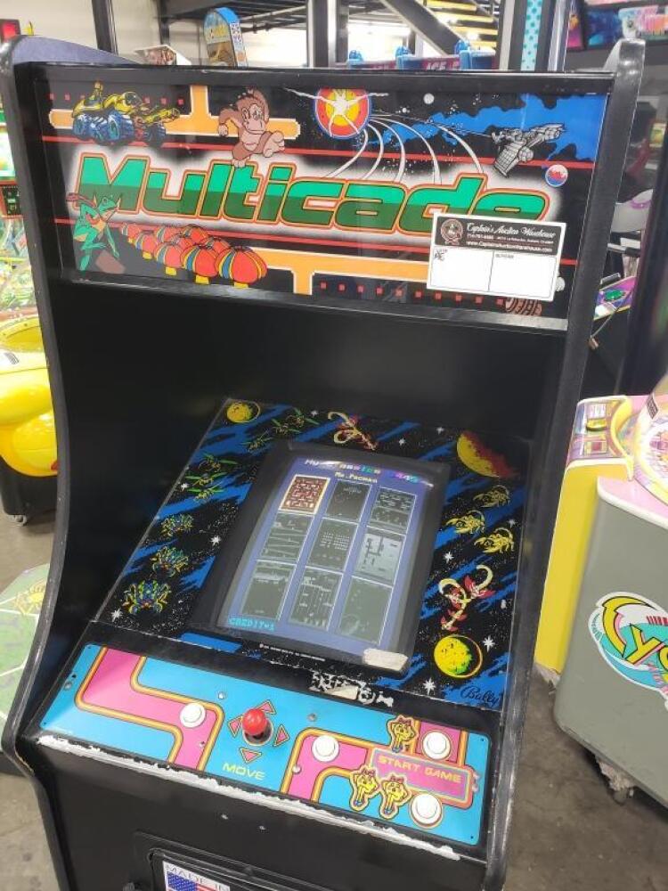 MULTICADE CLASSIC UPRIGHT ARCADE GAME CRT 19