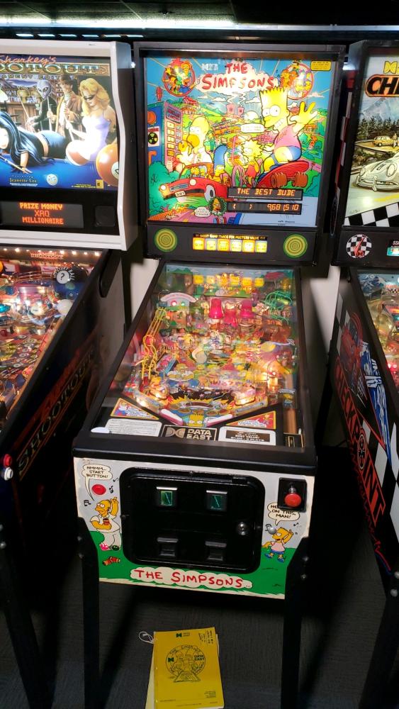 simpsons pinball machine date east