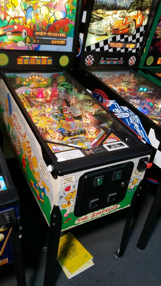 simpsons pinball machine date east