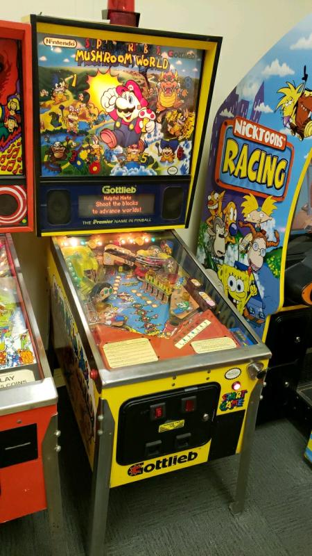 Super Mario Bros Mushroom World Mini Pinball Machine Gottlieb