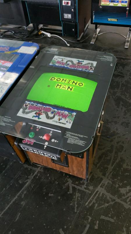 Domino Man Dedicated Bally Midway Cocktail Table Arcade Game