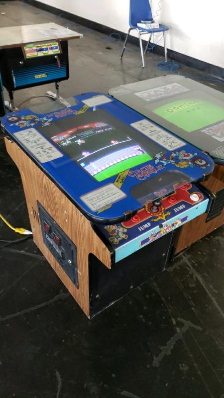 Circus Charlie Cocktail Table Arcade Game