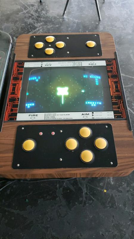 Space Zap Cocktail Table Arcade Game