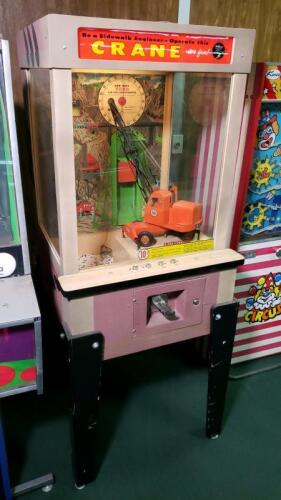 William's Crane Sidewalk Mechanical Arcade Game