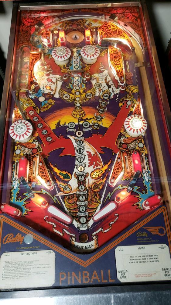 Viking Pinball Machine Bally SS