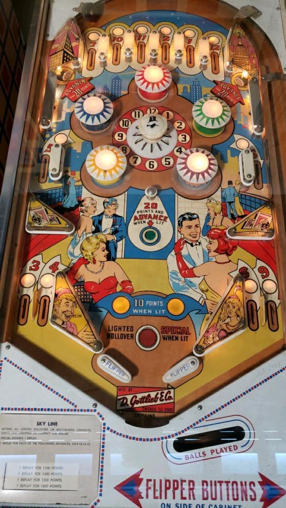 Sky Line Pinball Machine Gottlieb EM