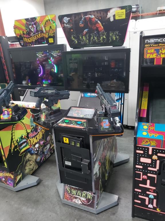 THE SWARM 32" FIXED GUN DEDICATED ARCADE GAME