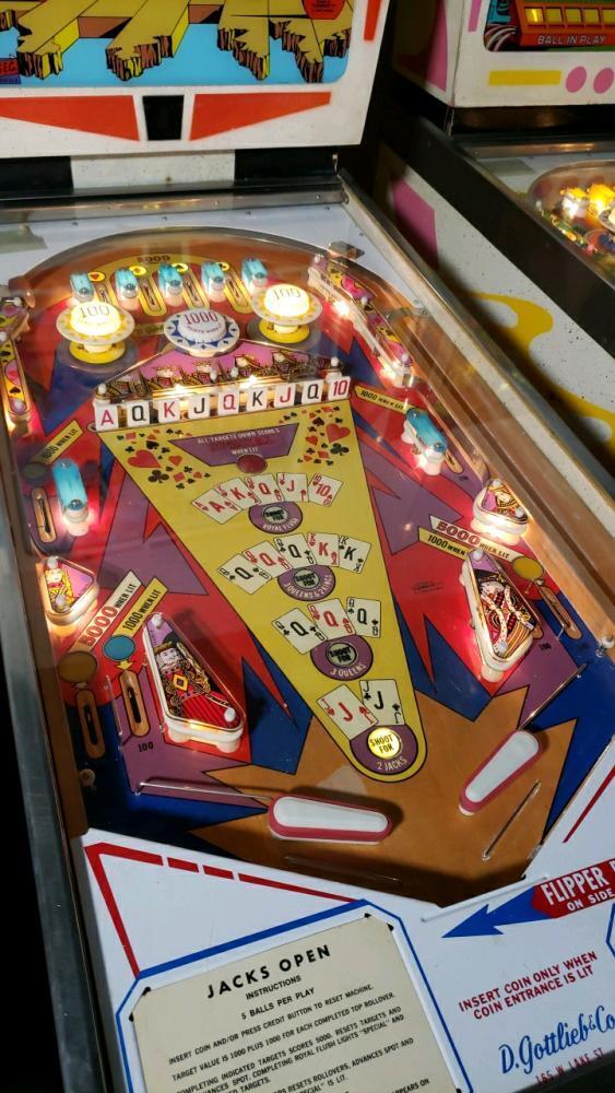 Jacks Open Pinball Machine Gottlieb EM