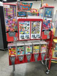 A&A GLOBAL OAK COMBO STICKER CANDY VENDING RACK