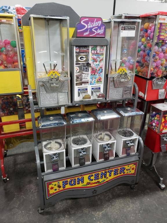 FUN CENTER COMBO BULK VENDING RACK