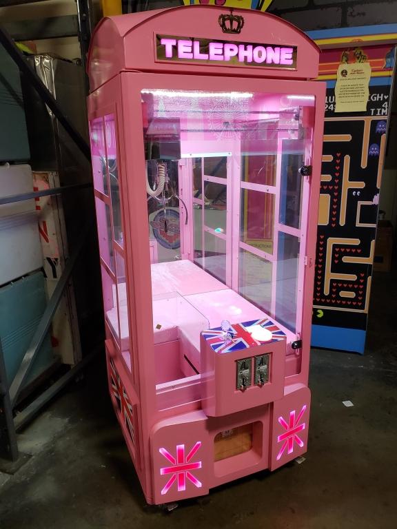 32" PHONE BOOTH PLUSH CLAW CRANE MACHINE NEW!!!