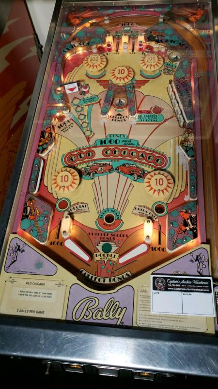Old Chicago Pinball Machine Bally EM - 5