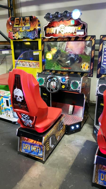 Dirty Drivin' 42" LCD Deluxe Racing Arcade Game Raw Thrills #2