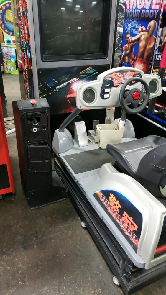 Tokyo Cop Deluxe Motion Sitdown Driver Arcade Game