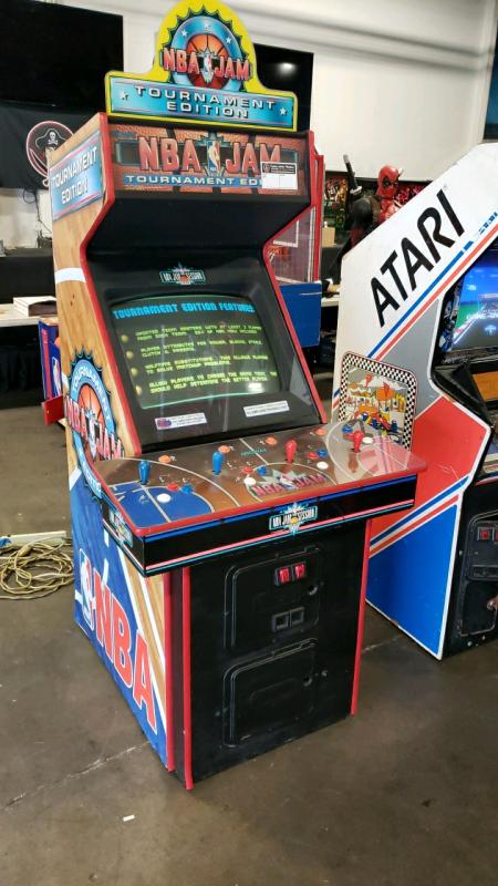 NBA JAM TOURNAMENT EDITION 4 PLAYER ARCADE GAME W/ TOPPER