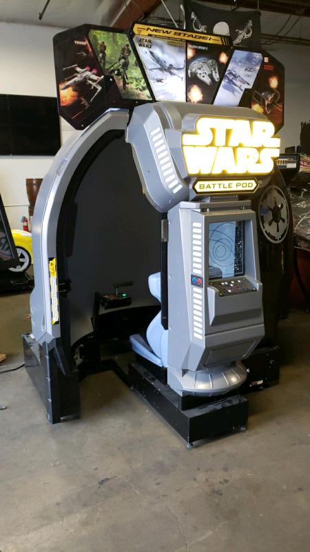 STAR WARS BATTLE POD DELUXE ARCADE GAME NAMCO