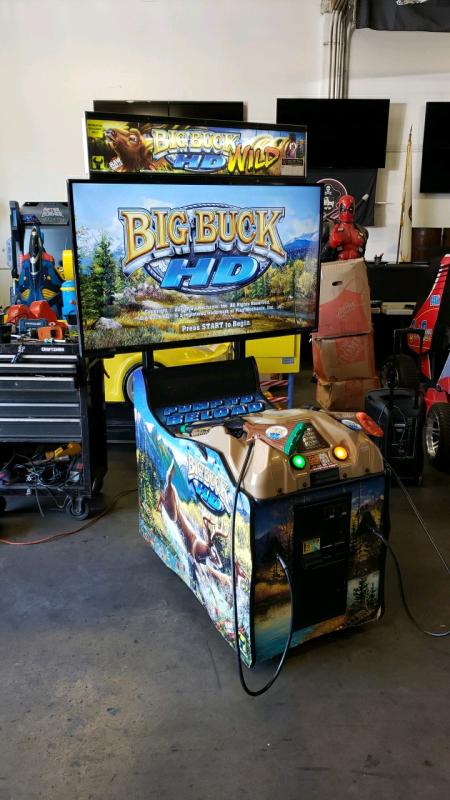 BIG BUCK WILD HD SHOOTER ARCADE GAME RAW THRILLS GIANT HI DEF SCREEN