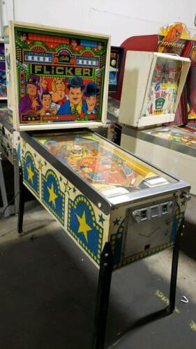 FLICKER CLASSIC PINBALL MACHINE BALLY LAUREL & HARDY EDWARD G.