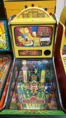 Simpsons Raffle SIMPSONS KOOKY CARNIVAL TICKET REDEMPTION GAME STERN