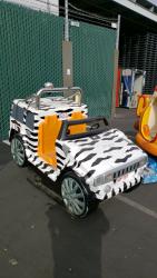 KIDDIE RIDE ZEBRA TRUCK