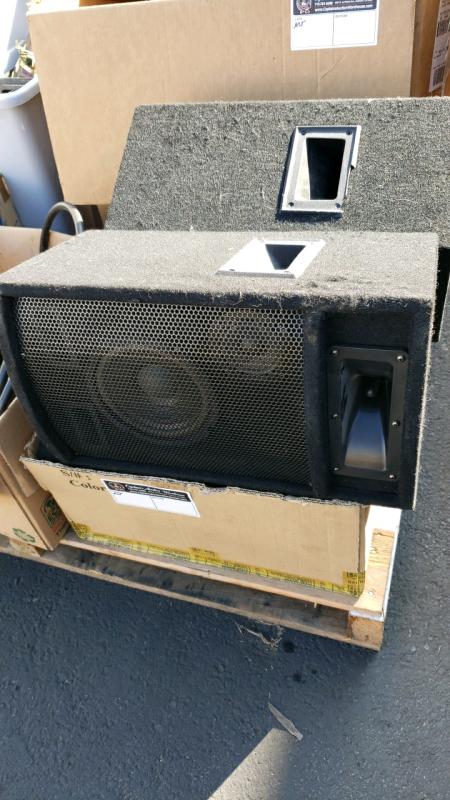 1 BOX LOT - 4 SPEAKERS MISC