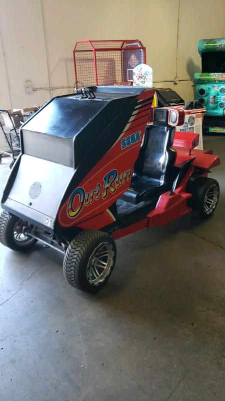 OUTRUN SEGA CUSTOM GO CART FROM THE MUSEUM OF PINBALL