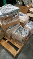 1 PALLET LOT - 6 MISC BOXES OF ARCADE GAME PARTS MONITOR CHASSIS ETC. 55 chassis