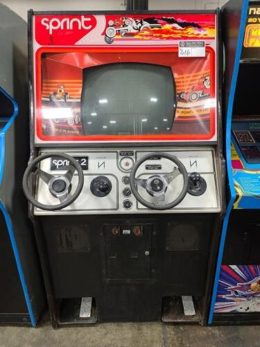 SPRINT 2 PLAYER UPRIGHT DUAL DRIVER CLASSIC ARCADE