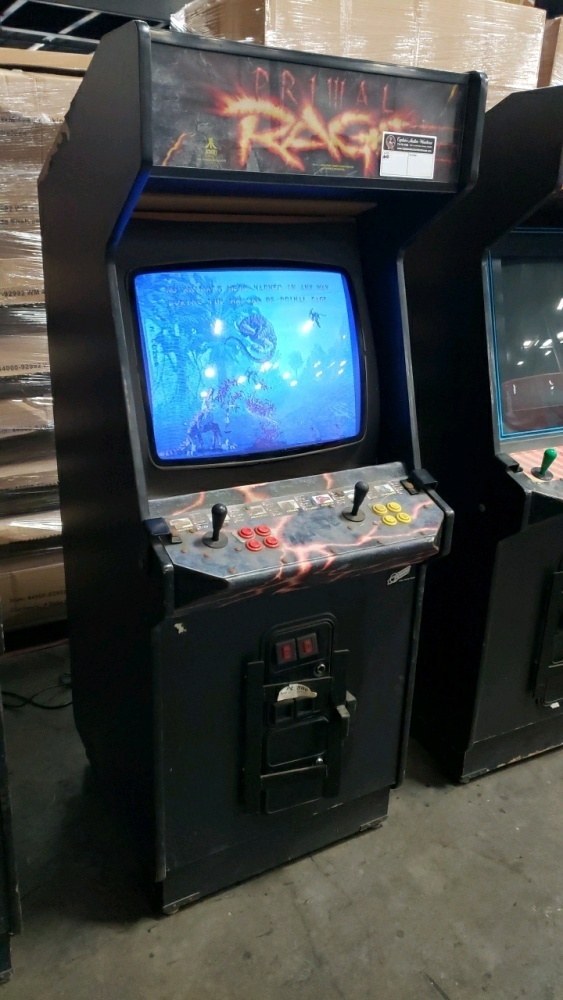 PRIMAL RAGE 25 UPRIGHT ARCADE GAME ATARI