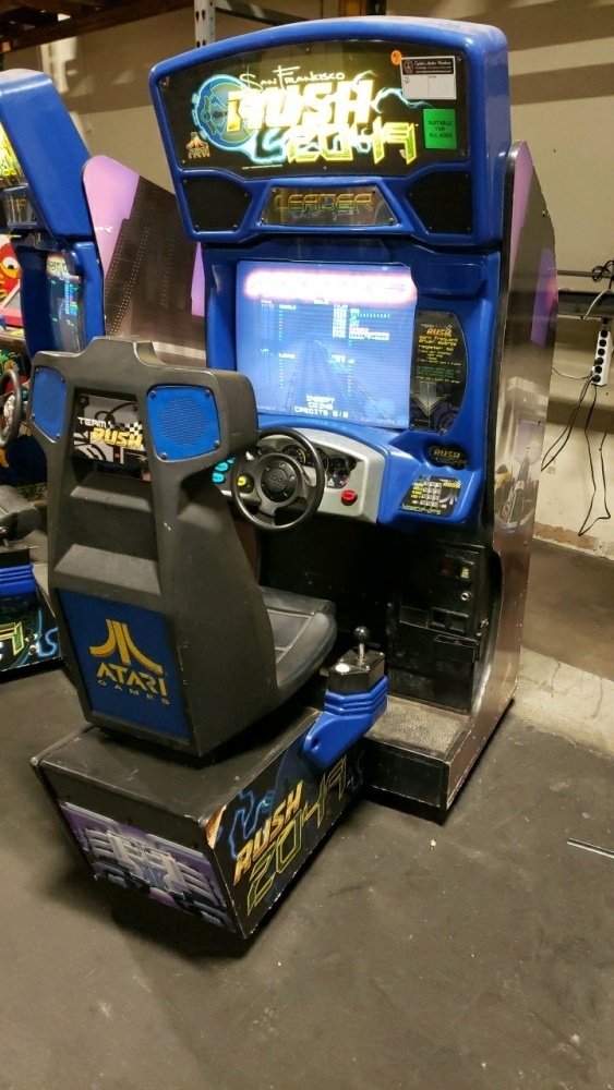RUSH 2049 SITDOWN RACING ARCADE GAME ATARI #1