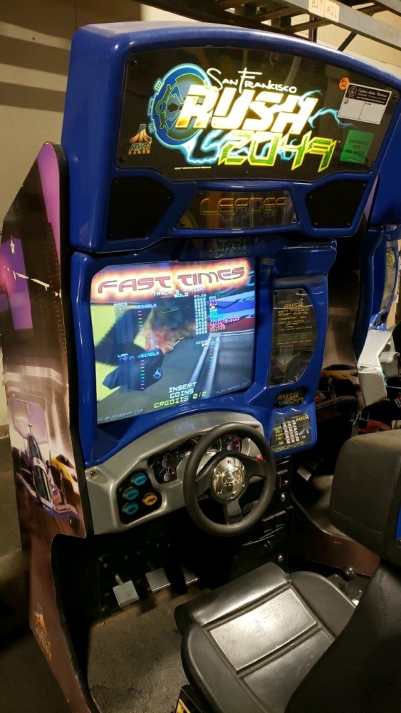 Arcade Racing Machine Rush RUSH 2049 SITDOWN RACING ARCADE GAME ATARI #2