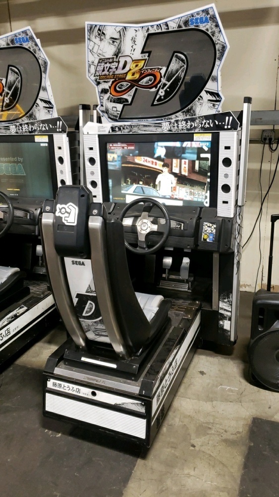 INITIAL D8 SINGLE SITDOWN RACING ARCADE GAME SEGA