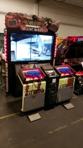 RAZING STORM DELUXE 60" SHOOTER ARCADE GAME NAMCO